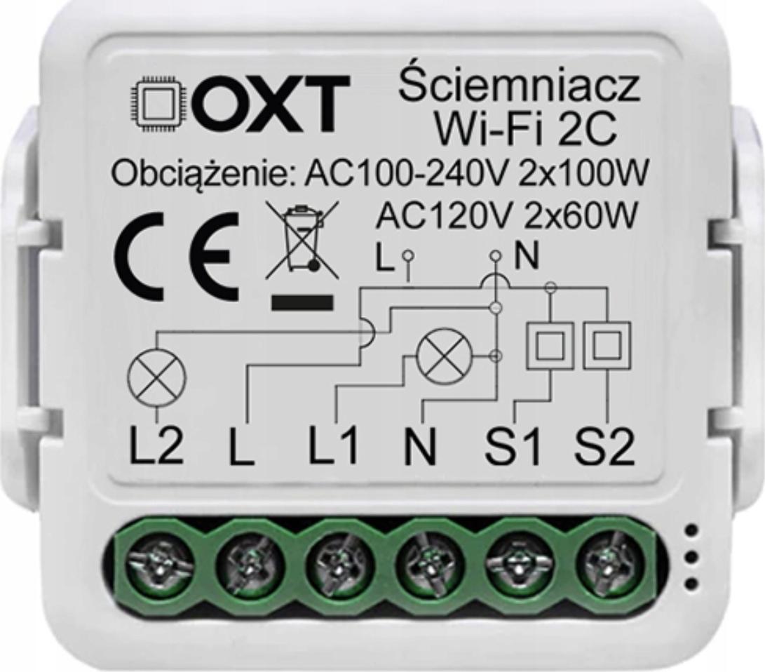 OXT Ściemniacz OXT Mini Sterownik 2 Obwody WiFi TUYA