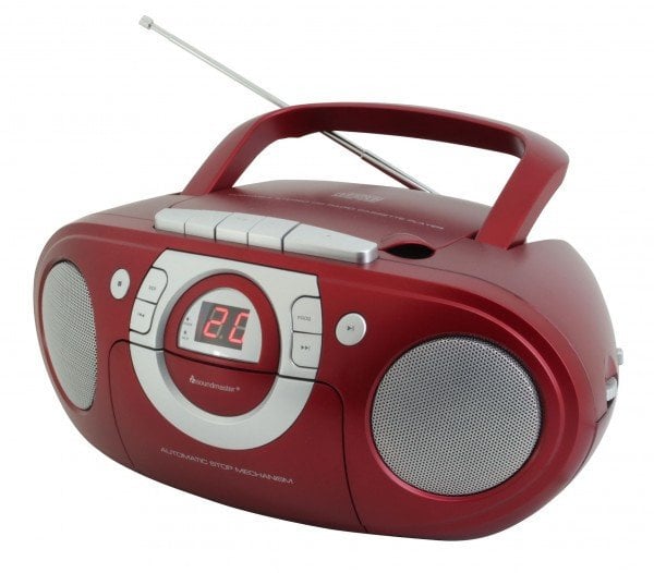 BOOMBOX SOUNDMASTER SCD5100RO FM, CD/CD-R/RW, KASETA, SIECIOWO-BATERYJNY, AUX-IN