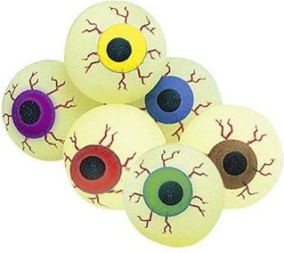 Goki Piłeczka kauczukowa, świeci w ciemności, oko (FB109)