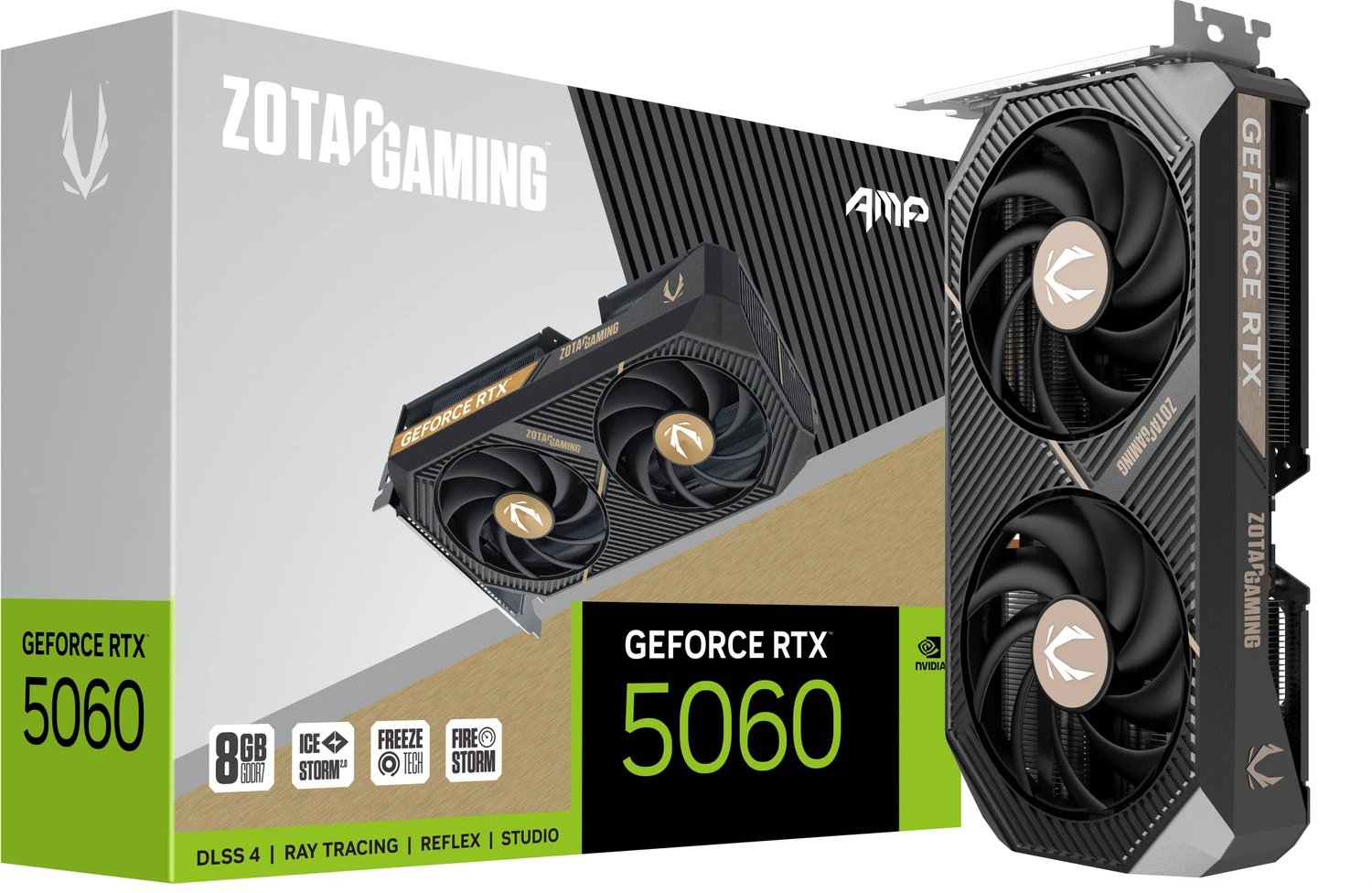 Karta graficzna Zotac Gaming GeForce RTX 5060 AMP 8GB GDDR7 DLSS4 (ZT-B50600F-10M)