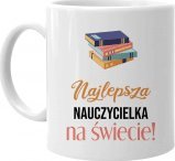 Koszulkowy Najlepsza nauczycielka na świecie - kubek na prezent dla nauczycielki