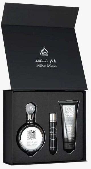 Lattafa Fakhar Men EDP 100ml + EDP 12ml + Shower Gel 100ml