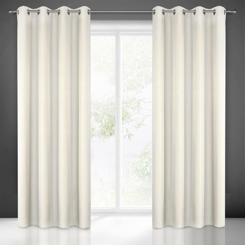 Eurofirany Zasłona jednokolorowa RITA 140X250 PRZEL Kremowa