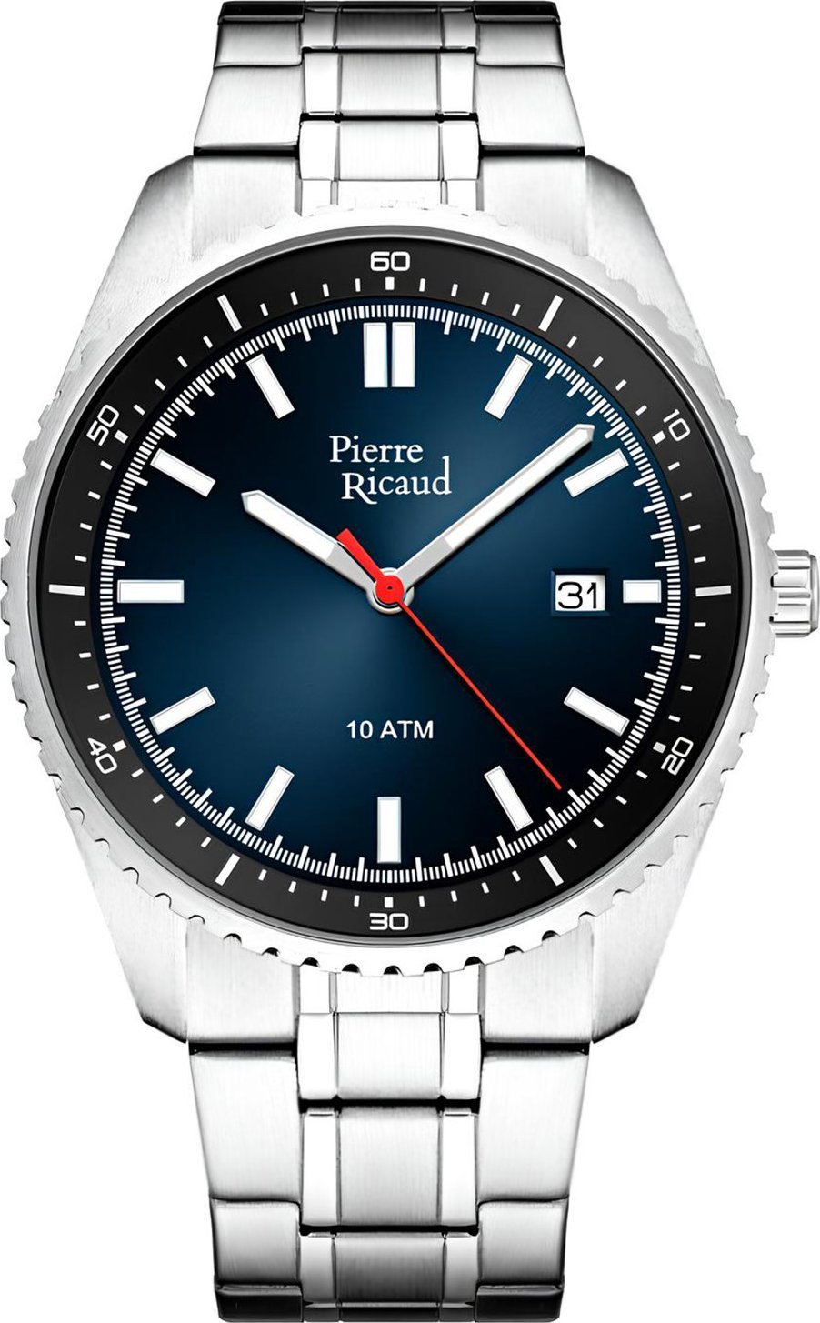 Zegarek Pierre Ricaud Zegarek męski Pierre Ricaud P6052.Y115Q srebrny