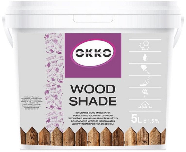 WOOD IMPREG WOOD SHADE RICH OAK 5L OKKO