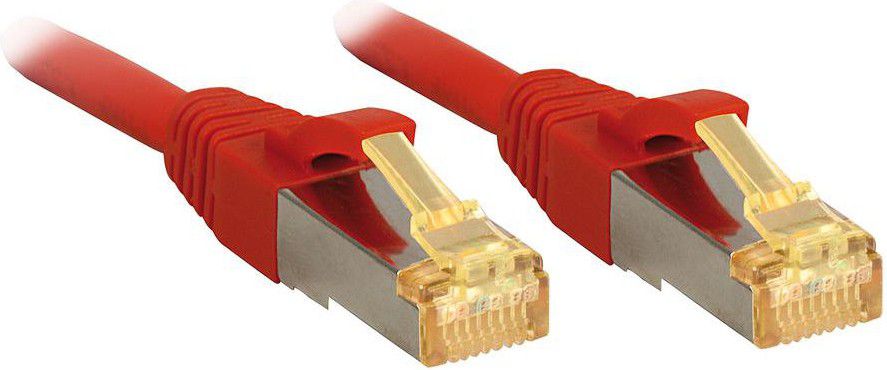 Lindy RJ-45/RJ-45 kat.7 Czerwony 1.5m (47293)