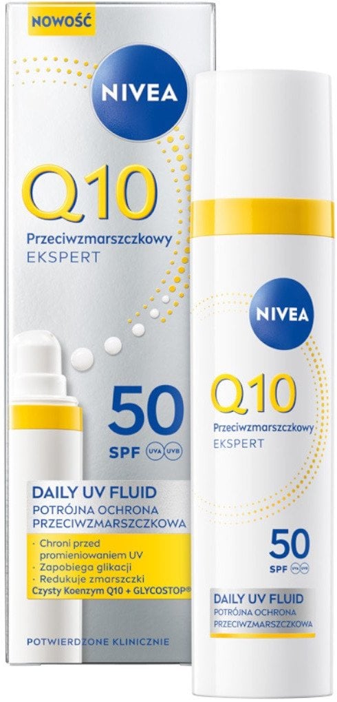 NIVEA_Q10 Daily UV fluid przeciwzmarszczkowy do twarzy SPF50 40ml