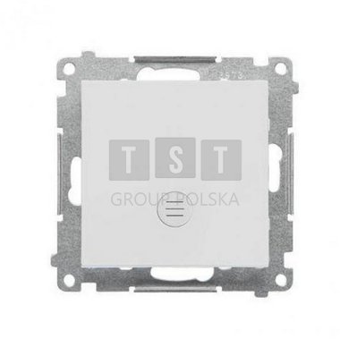 TW1L.01/114 Simon 55 Łącznik jednobiegunowy z podświetleniem LED (moduł) 10 AX, 250 V~, szybkozłącza Jasnoszary mat TW1L.01/114