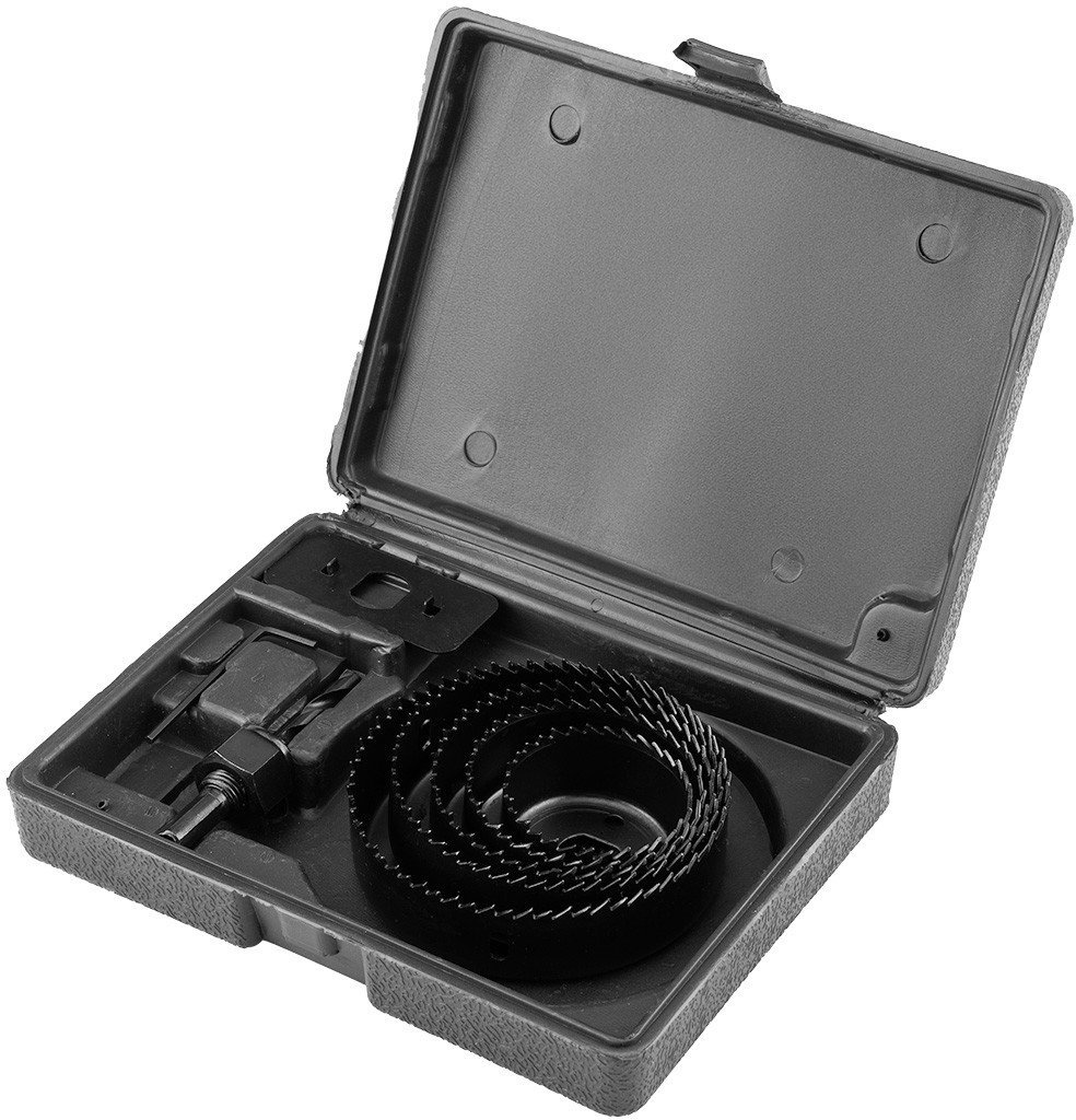 Otwornice do drewna z adapterem 51 - 102 mm, zestaw 8 szt.