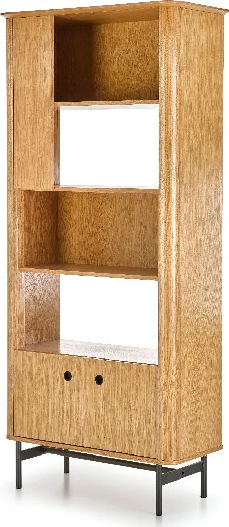 Halmar Regał na książki SMART REG-1 dąb/czarny HALMAR