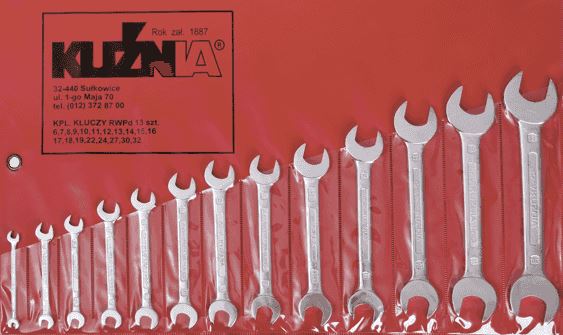 Kuźnia Sułkowice Zestaw kluczy płaskich 6-32mm 13szt. (1-131-91-113)