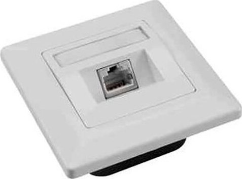 Solarix Gniazdko Solarix CAT6 STP 1 x RJ45 pod tynk białe