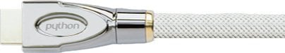 Kabel PYTHON Python HDMI« 2.0 Kabel 4K2K Nylongeflecht weiß 0,5m
