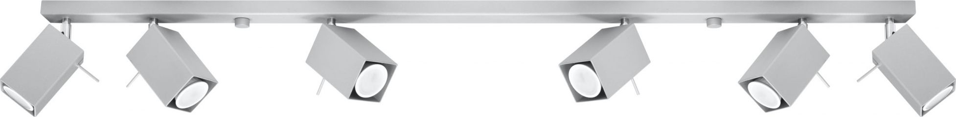 Lampa sufitowa Lumes Szary plafon LED z reflektorami - EX515-Merids