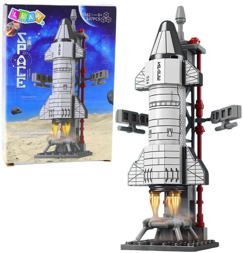 Klocki Konstrukcyjne Rakieta Kosmiczna Wieża Startowa 107 el.
