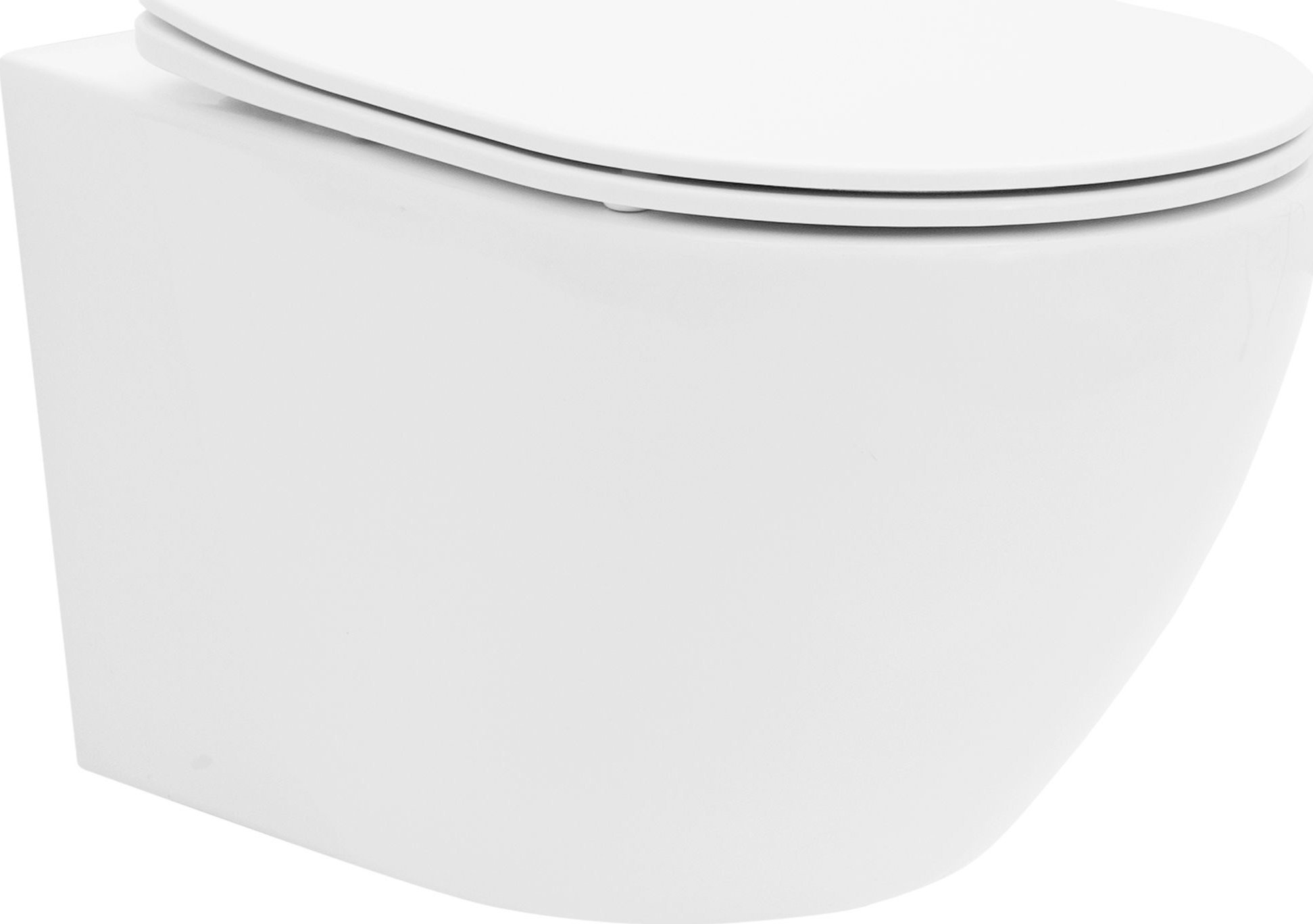 Miska WC Rea REA-C1259 MISKA WISZĄCA REA CARLO MINI TORNADO Z DESKĄ DUROPLAST SLIM WOLNOOP. // CE.REA.MW-CARLO-MINI-TORNAD