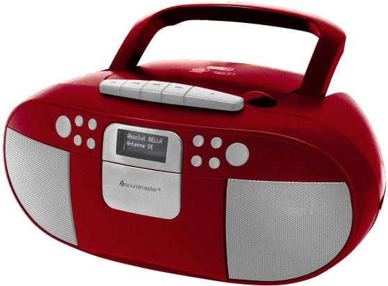 BOOMBOX SOUNDMASTER SCD7800RO DAB+/FM-RDS, CD/CD-R/RW/MP3, USB, BT KASETA AUX-IN