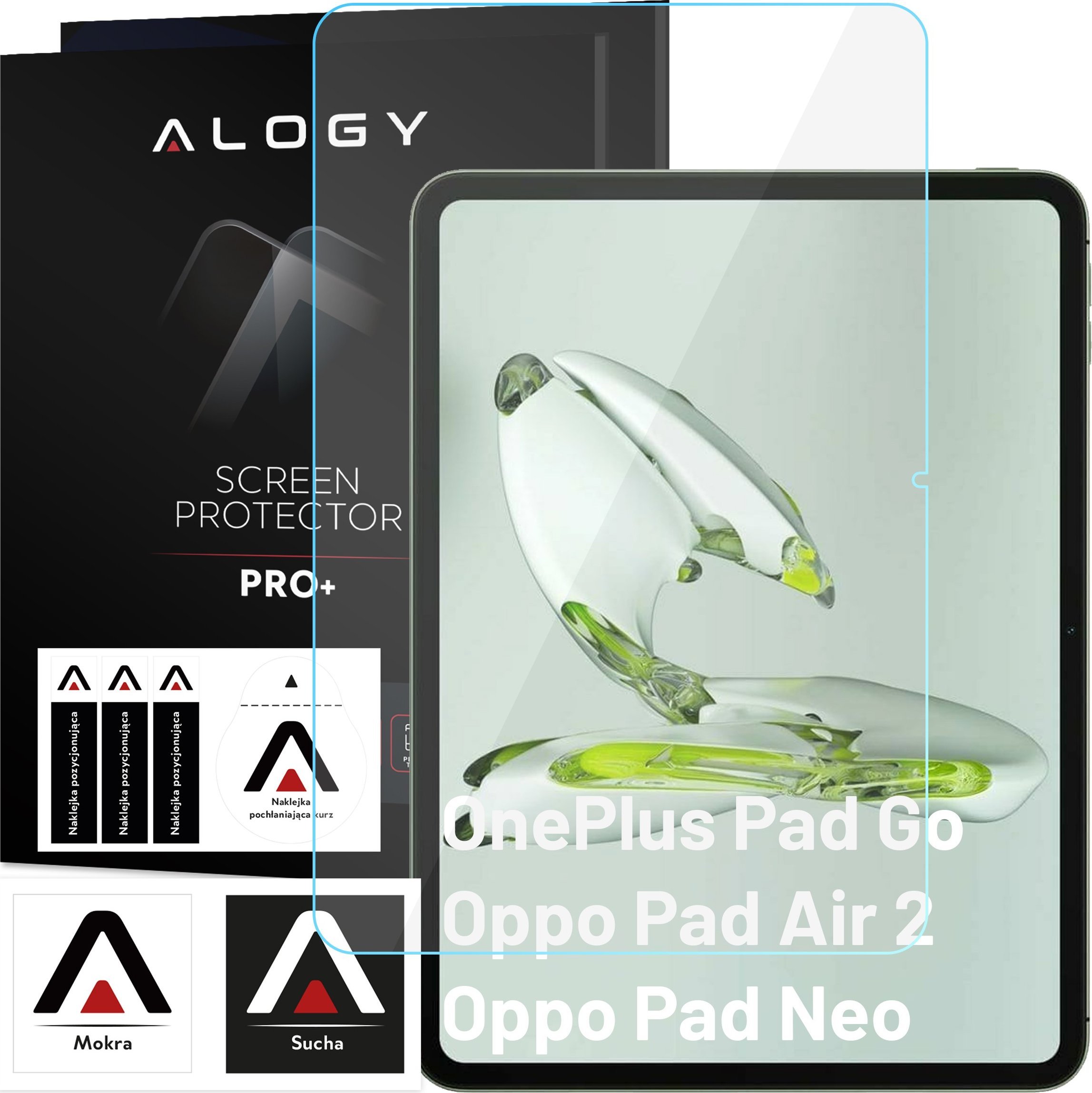 Alogy Szkło hartowane do OnePlus Pad Go/Oppo Pad Air 2/Oppo Pad Neo 11.4" ochronne szkiełko na ekran 9H Alogy Pro+