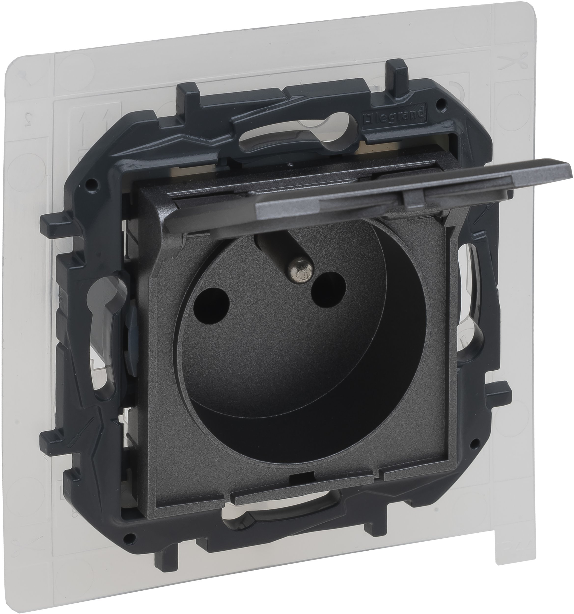 Niloe Step Gn 2p+z IP44, zaciski automatyczne, z przesłoną - kolor stalowy 863436B