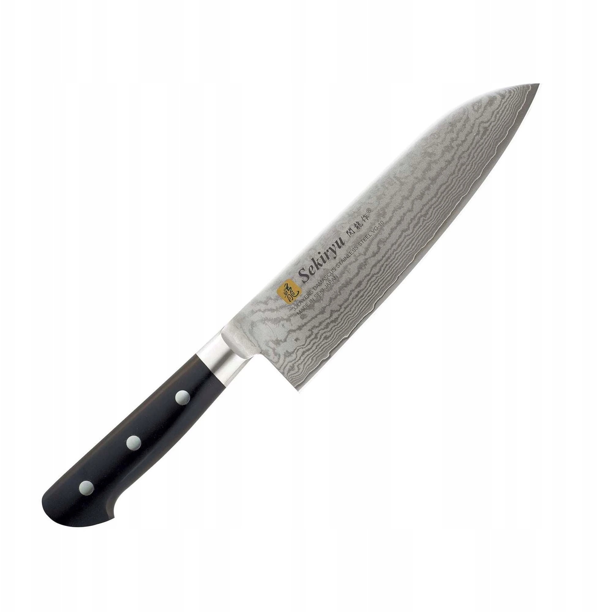 Nóż Sekiryu TOTEMO Santoku 180mm [SR-VG100]