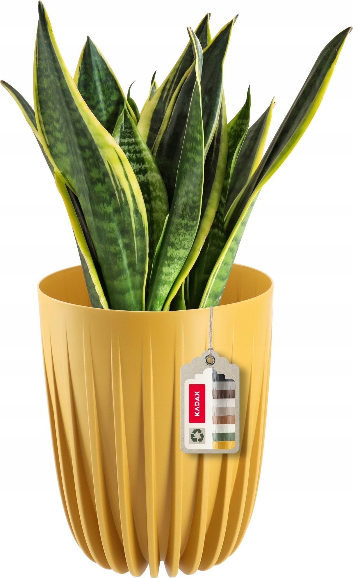 Kadax Doniczka Osłonka + Wkładka Musztardowa 30x36cm