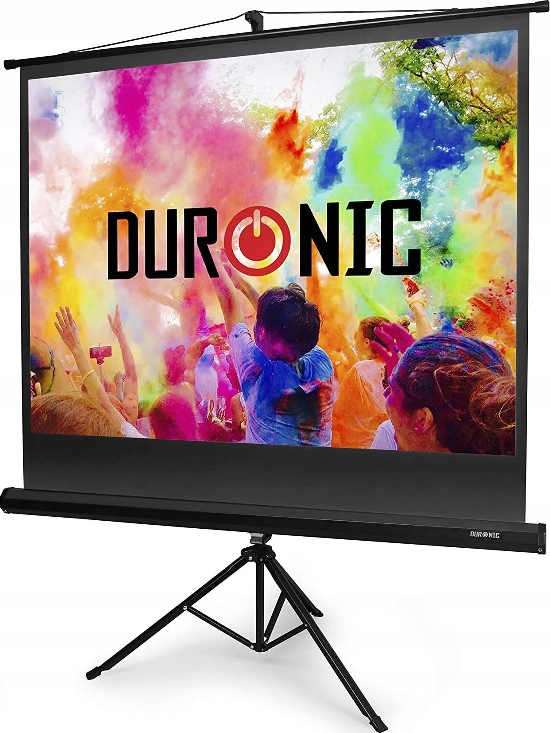 Ekran do projektora Duronic Duronic TPS50 Ekran projekcyjny 50 cali 76 x 102 cm ze statywem | do sali konferencyjnej i letnie kino domowe | współczynn