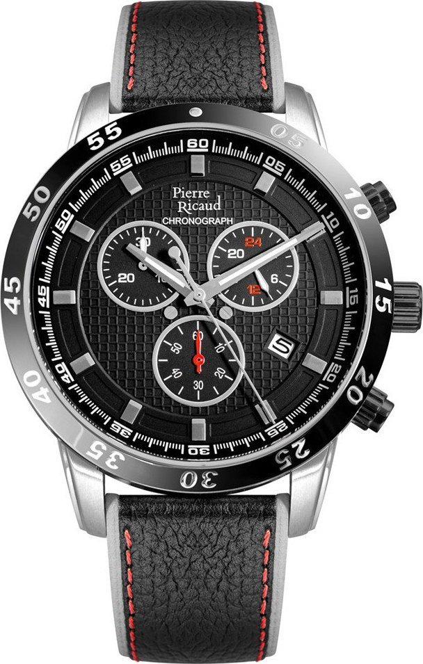 Zegarek Pierre Ricaud Zegarek męski Pierre Ricaud P60033.Y214QF czarny