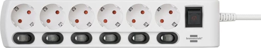 Listwa zasilająca Brennenstuhl Socket Line 6 gniazd 2 m biała (1153110126)