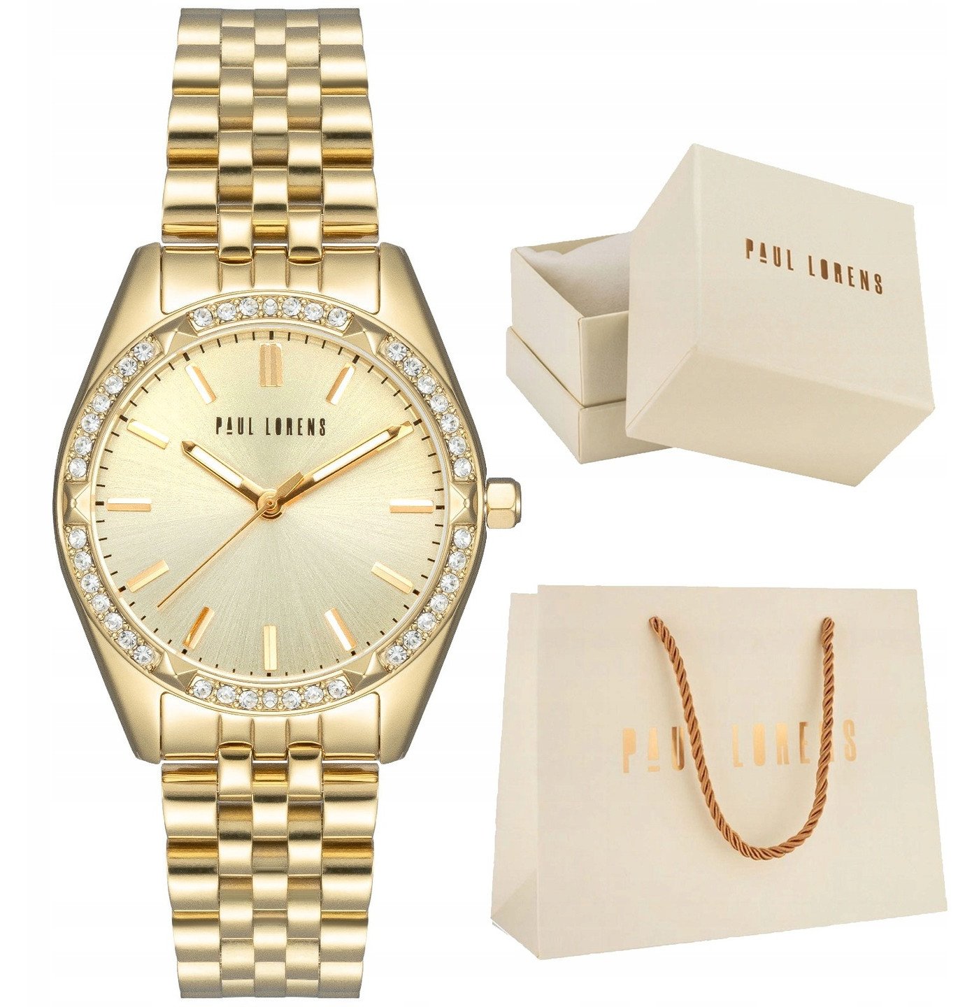 Zegarek damski Paul Lorens DIANE złoty Z GRAWEREM