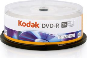 Kodak DVD-R 4.7 GB 16x 25 sztuk (3936177 /1410325)