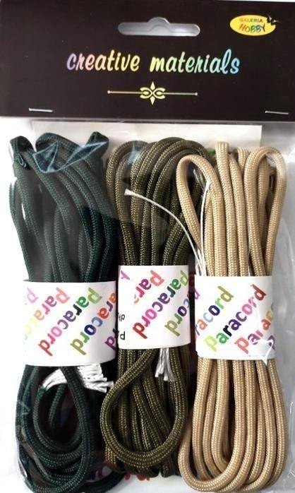 Zestaw paracord 2,8mb 3 kolory EDUKAMP