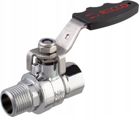 IDMAR Zawór kulowy do wody RECCO GW/GZ 1/2" kula antywapienna chrom polerowany