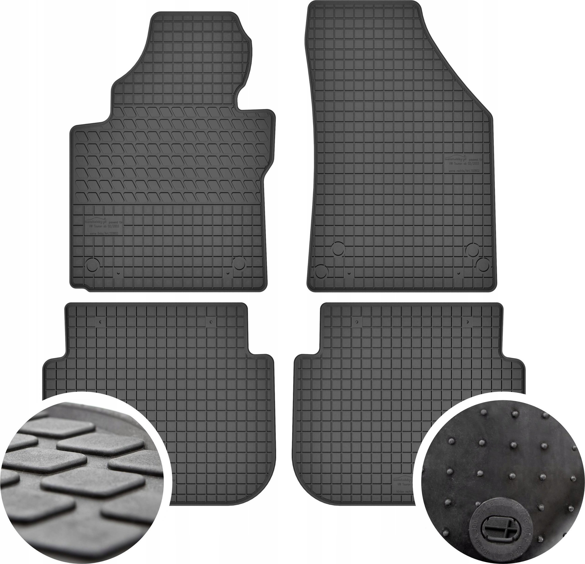 GeyerHosaja Dywaniki gumowe do Volkswagen Touran I (2003-2010)