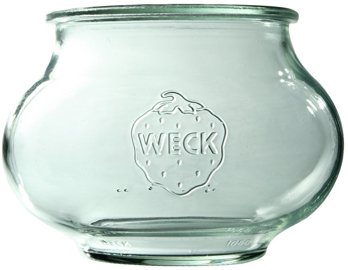 Słoik Deco 1062 ml z pokrywą - op. 4 szt