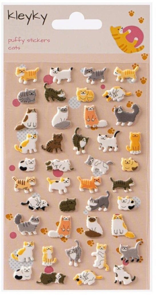 Naklejki wypukłe Koty