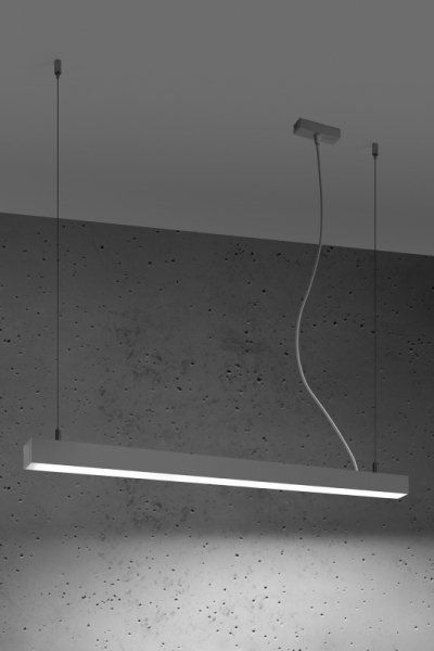 Lampa wisząca Sollux Lampa wisząca PINNE 90 szara 4000K