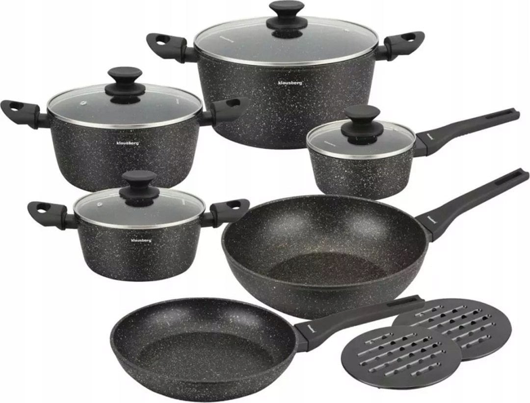 Klausberg Zestaw 12 garnków marmurkowych KB-7659