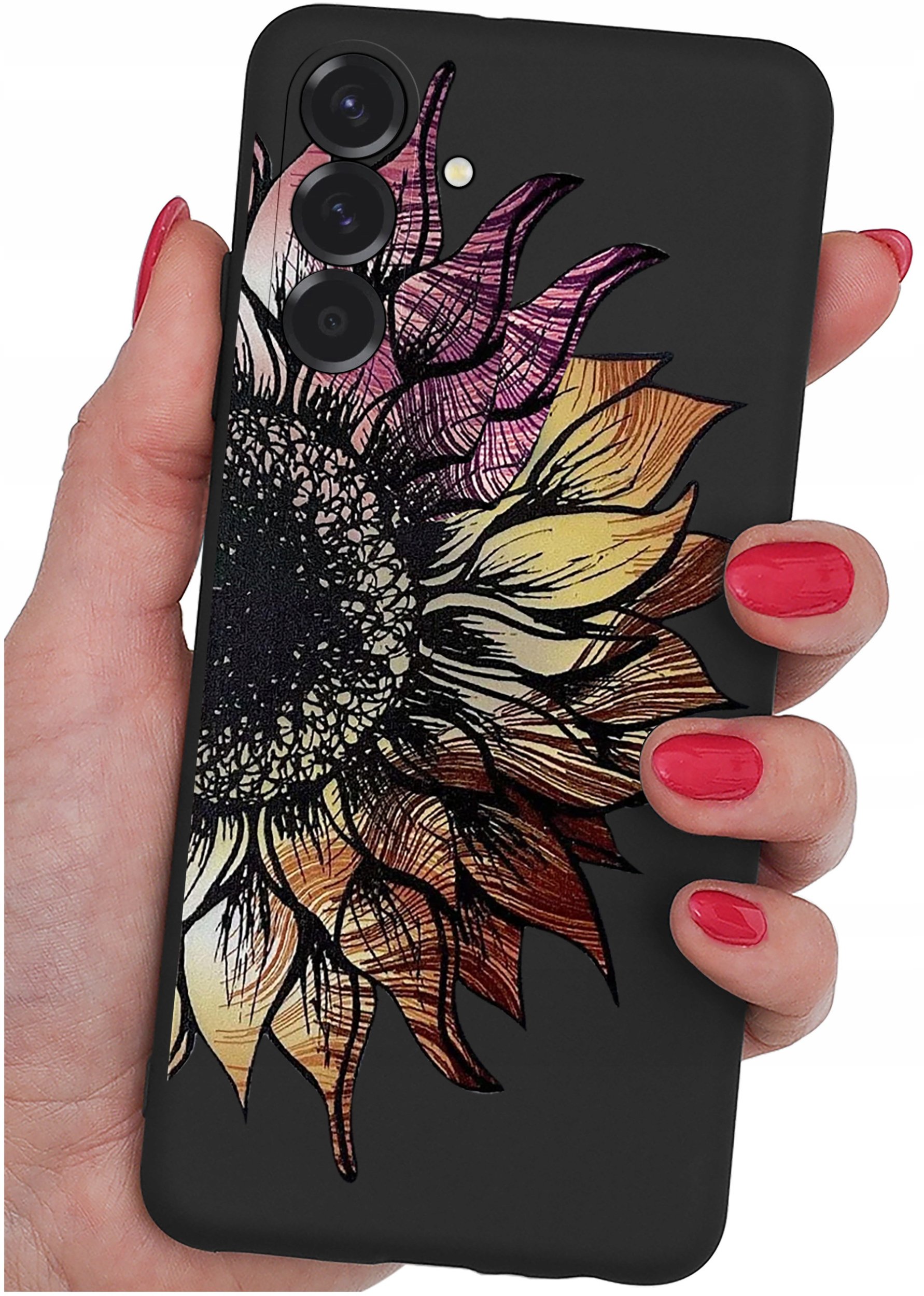 ETUI do Samsung A36 5G | WZORY | SILIKONOWE MATT CASE + SZKŁO 9H