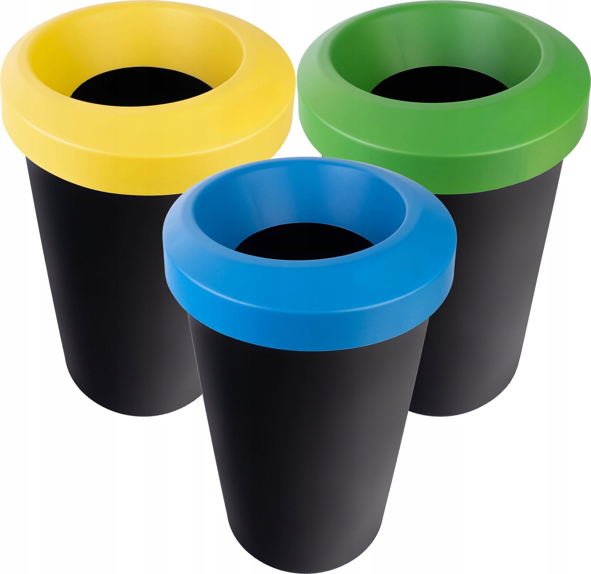 Kosz na śmieci Kadax 3xKADAX Kosze Na Śmieci Pojemnik Na Odpady 25L Do Segregacji Kubeł Śmietnik