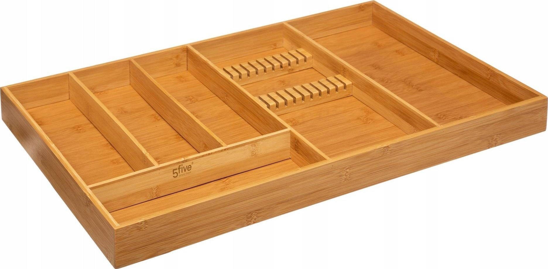5five Organizer na sztućce do szuflady, bambus, 58 x 38 cm