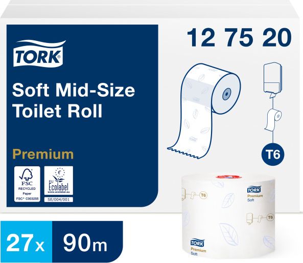 Tork Tork - Papier toaletowy do dozownika z automatyczną zmianą rolek - 90 m