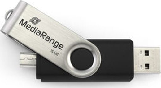 Pendrive Triton MediaRange MR932-2 pamięć USB 32 GB USB Type-A / Micro-USB 2.0 Czarny, Srebrny