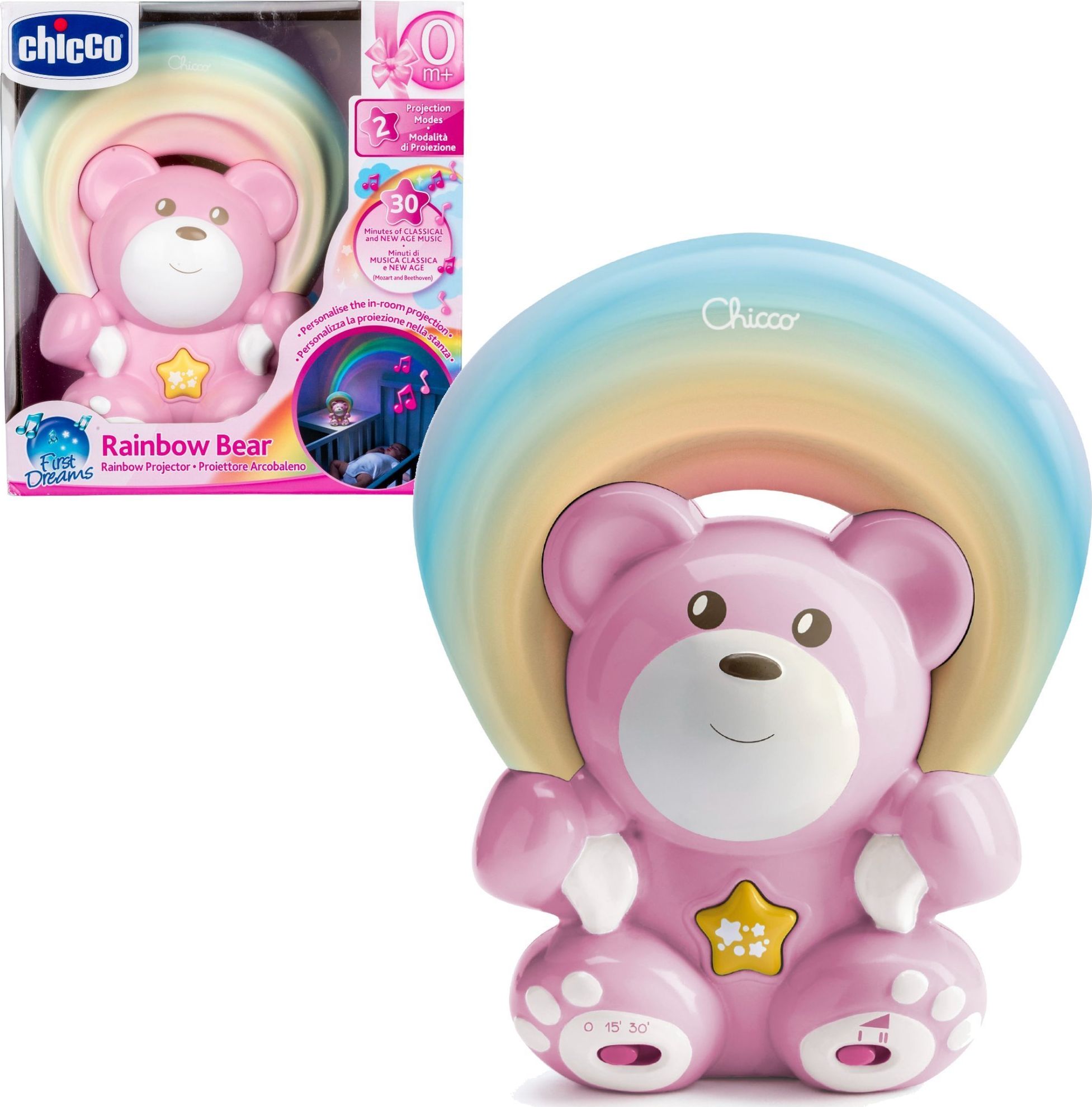 Chicco Chicco MIś Z Projektorem Rainbow Różowy (CHICZ-06112)
