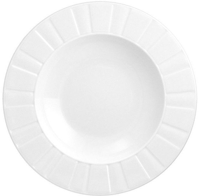 Talerz głęboki 23 cm Oktawa biała 0001
