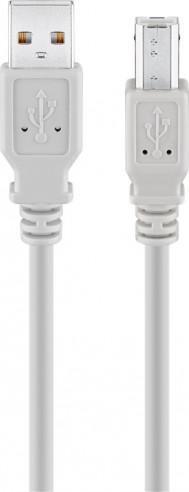 Kabel USB Goobay USB-A - USB-B 3 m Szary (JAB-758944)
