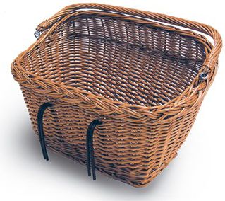 Basil Kosz na kierownicę/bagażnik DUBLIN mocowanie na haki, wiklinowy brązowy (BAS-15008)