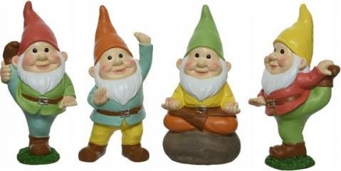 Kaemingk Figurka ogrodowa krasnal 26 cm mix