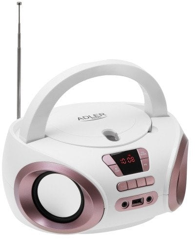 Radioodtwarzacz Adler Boombox CD-MP3 | USB | FM Radio | AUX | Gniazdo słuchawkowe