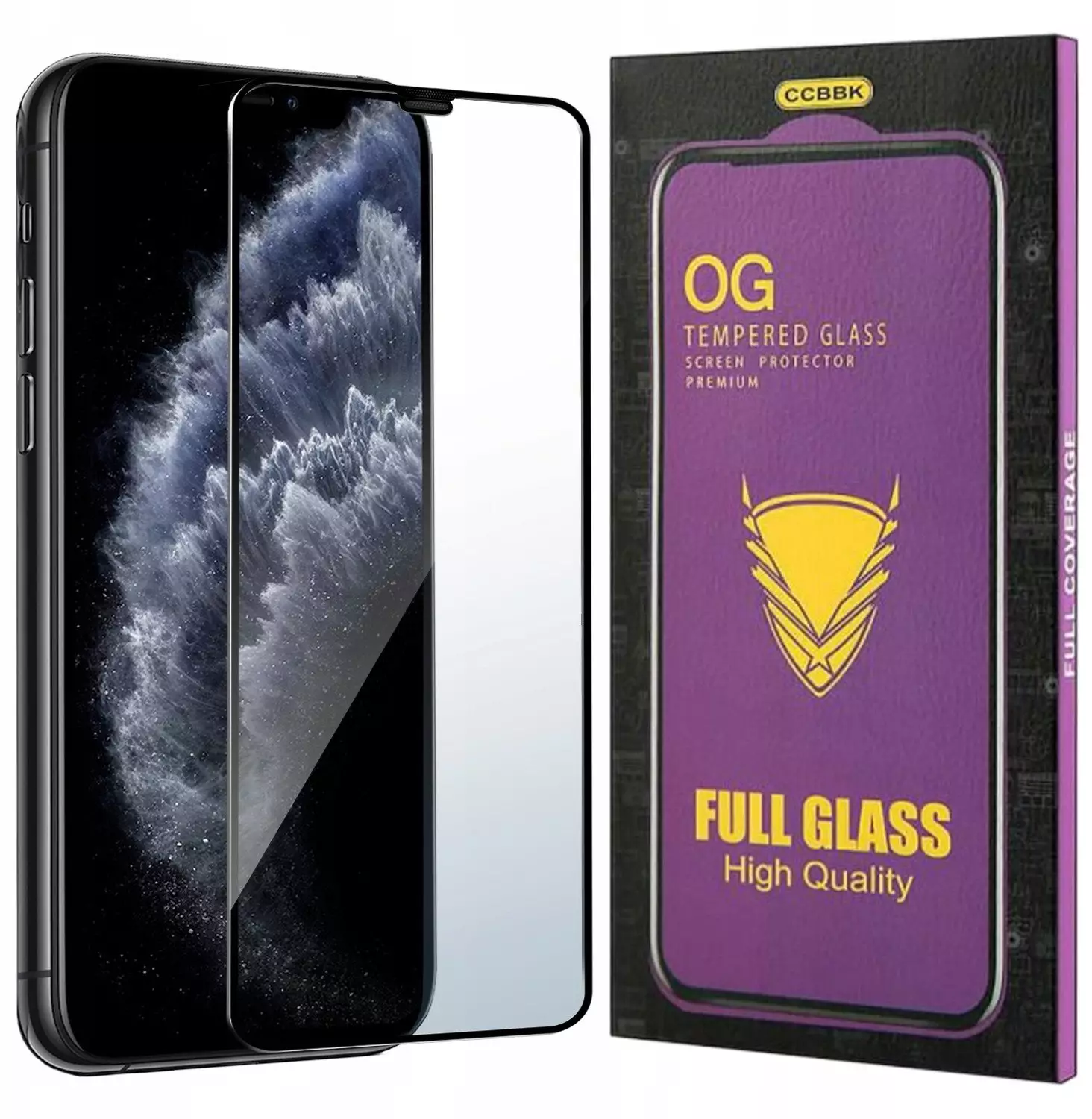 Szkło HARTOWANE 5D do iPhone 11 Pro PREMIUM CAŁY EKRAN PEŁNE