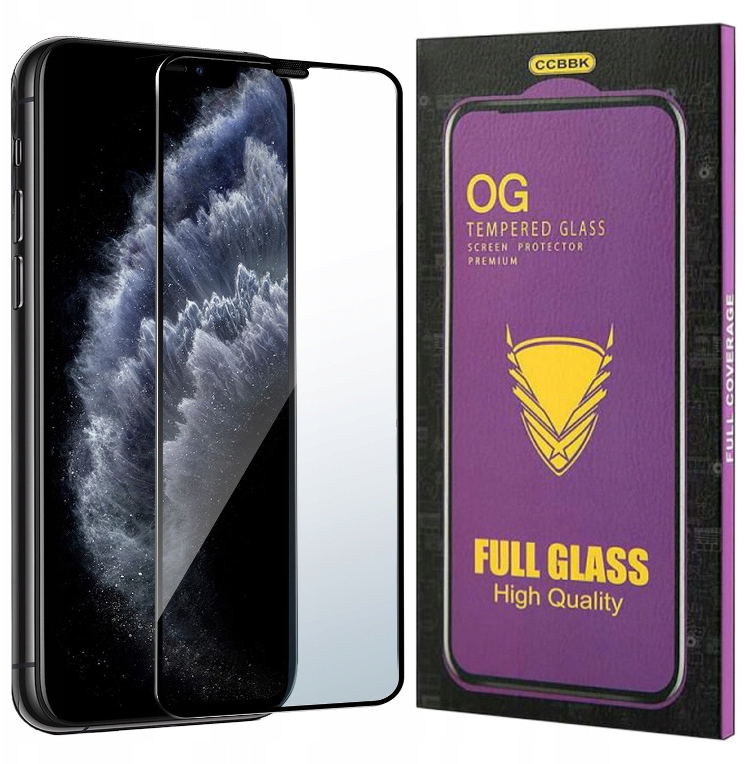 Szkło HARTOWANE 5D do iPhone 11 Pro PREMIUM CAŁY EKRAN PEŁNE